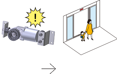 Sistem pintu mendeteksi komponen yang rusak untuk memberikan operasi yang optimal.
